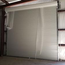 Commercial garage door cut out and install pensacola 4