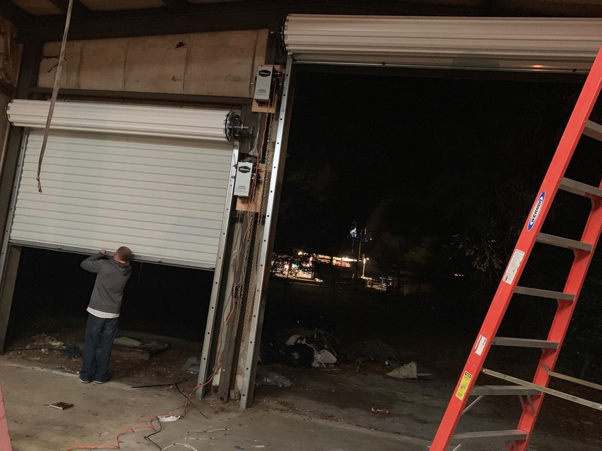 Foley al commercial garage door install