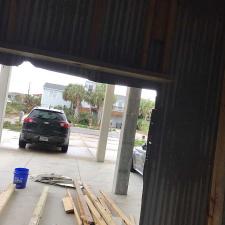 Pensacola Beach Cut Out Frame In and Garage Door Install 06