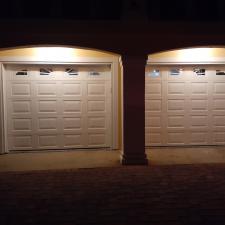 Garage Doors Installation with Sunburst Inserts on Pensacola Beach, FL