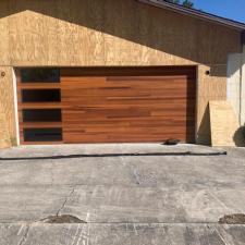 Top quality contemporary garage door installed in Pensacola