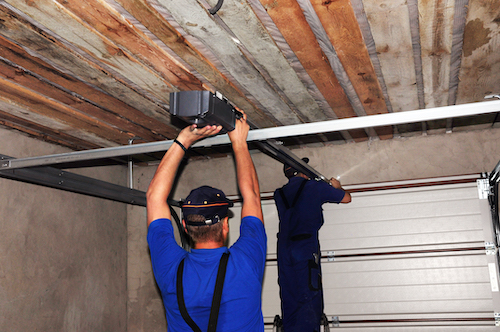 Garage door opener installation